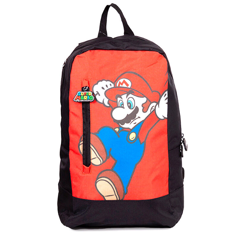 Sac à dos Super Mario Bros Mario de 40 cm avec design coloré et logo Nintendo visible
