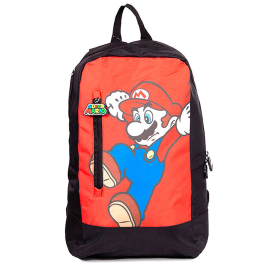 Sac à dos Super Mario Bros Mario de 40 cm avec design coloré et logo Nintendo visible