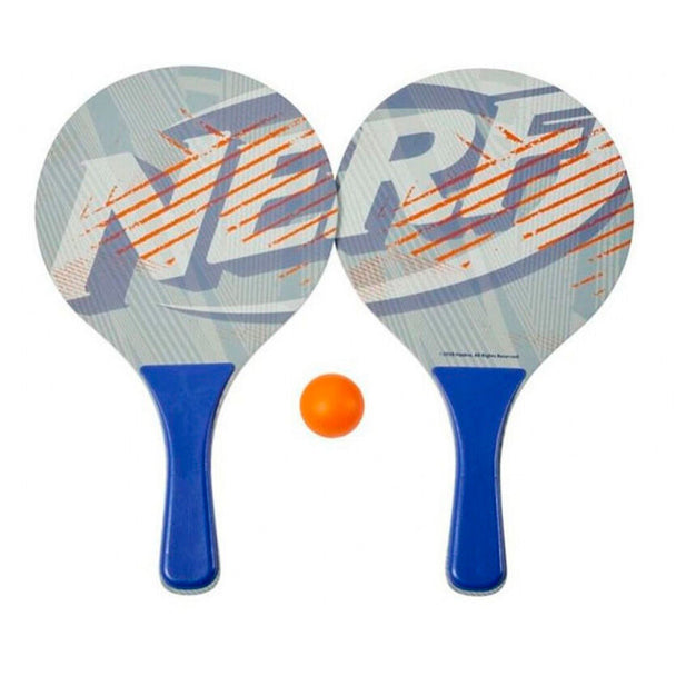 Set de raquettes de plage Nerf de la marque HASBRO avec balles, prêt pour un jeu estival dynamique