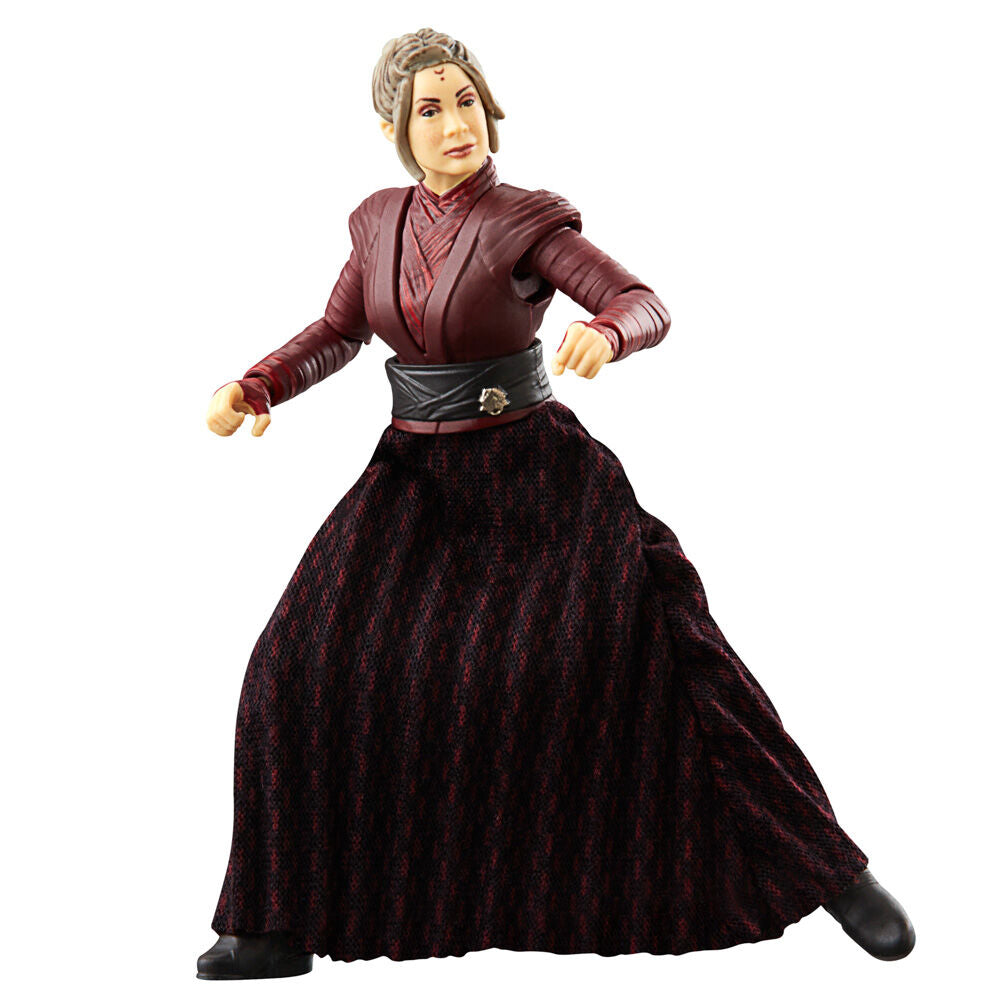Vue rapprochée du visage de la figurine Morgan Elsbeth avec finition soignée