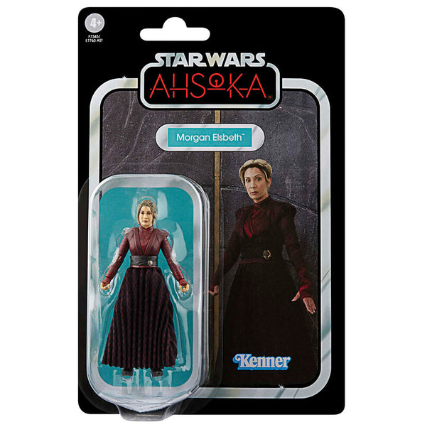Figurine articulée Star Wars Ahsoka 9,5 cm vue de face avec détails précis