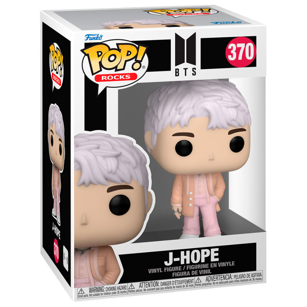 Boîte vitrine transparente contenant la figurine Funko POP J-Hope BTS, édition collector