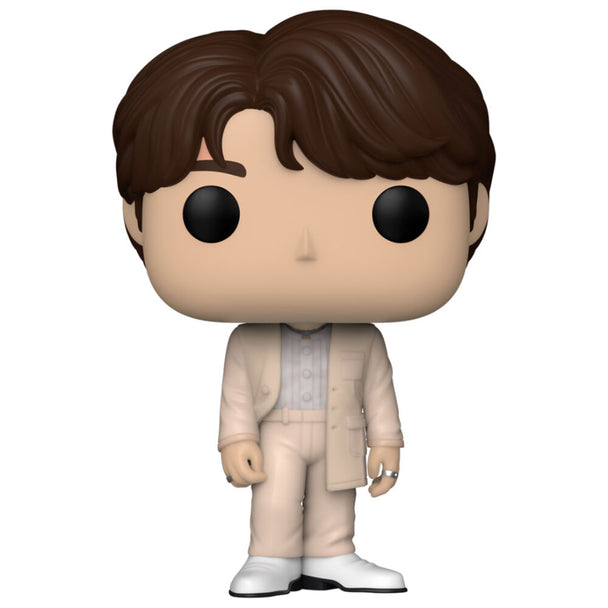 Emballage de la figurine Funko POP BTS Jin avec logo officiel et design coloré en boîte fenêtre