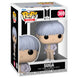 Vue latérale de la figurine Funko POP BTS Suga dans sa boîte cadeau transparente, idéale pour collection