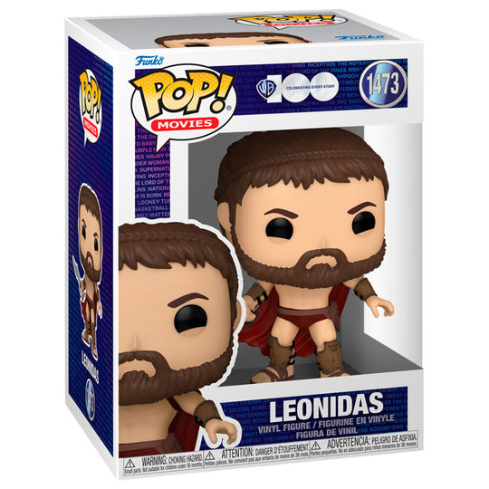 Figurine Funko POP Leonidas 300 en vinyle de 9 cm dans sa boîte vitrine édition Warner Bros 100 ans