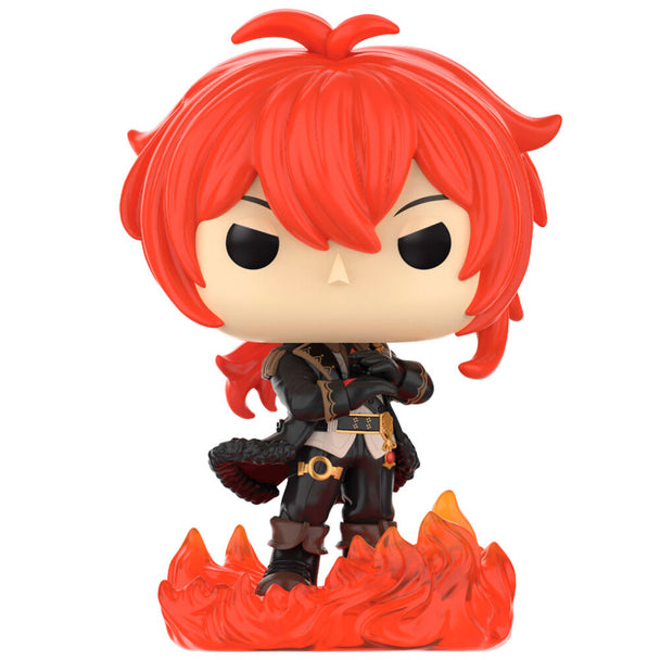 Figurine Funko POP Diluc Ragnvindr de Genshin Impact en vinyle de 9 cm dans sa boîte vitrine