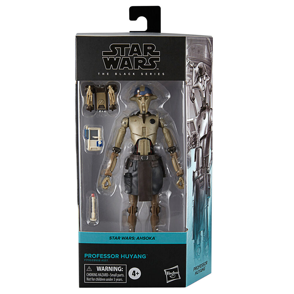 Figurine HASBRO Ahsoka Profesor Huyang Star Wars de face avec détails précis