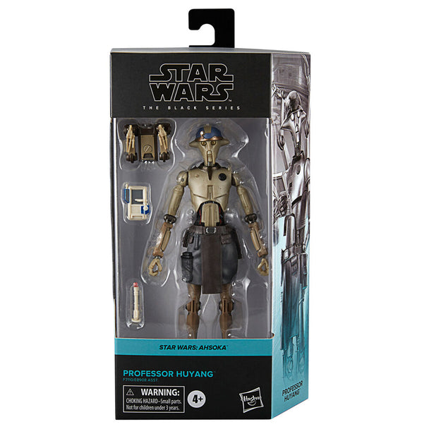 Figurine HASBRO Ahsoka Profesor Huyang Star Wars de face avec détails précis