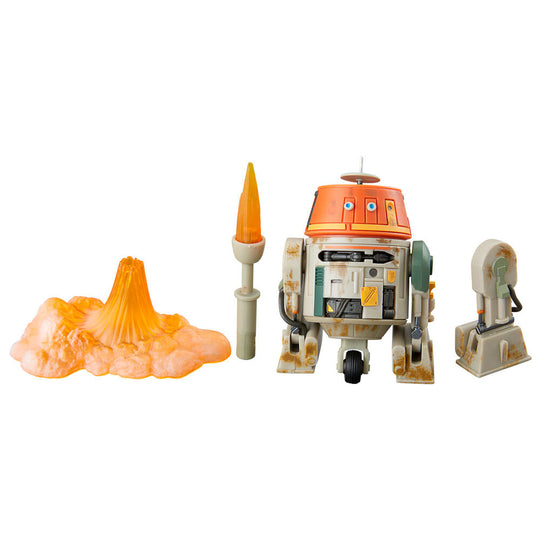 Figurine articulée Star Wars Chopper C1-10P vue de face avec détails précis