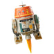 Vue latérale droite de la figurine Star Wars Chopper C1-10P avec éclairage naturel