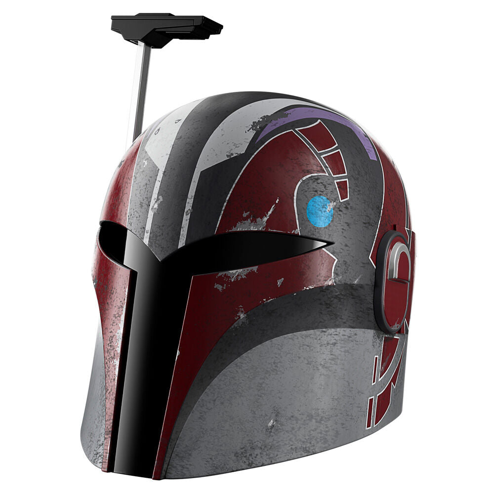 Vue arrière du casque HASBRO Black Series Star Wars Ahsoka Sabine Wren avec finitions précises