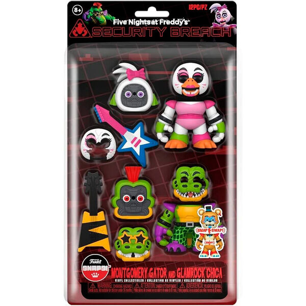 Figurine Funko POP Montgomery Gator de Five Nights at Freddy's en gros plan avec détails colorés