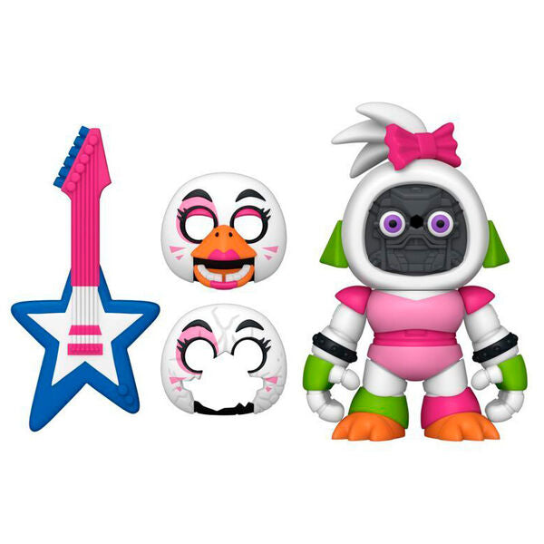 Boîte d'origine du pack Funko POP Five Nights at Freddy's avec Montgomery Gator et Glamrock Chica visible