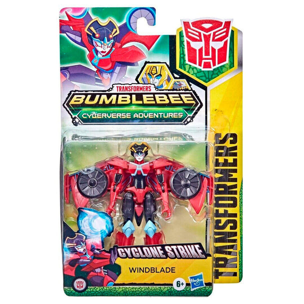 Vue rapprochée du visage détaillé d'une figurine Transformers Cyberverse Hasbro