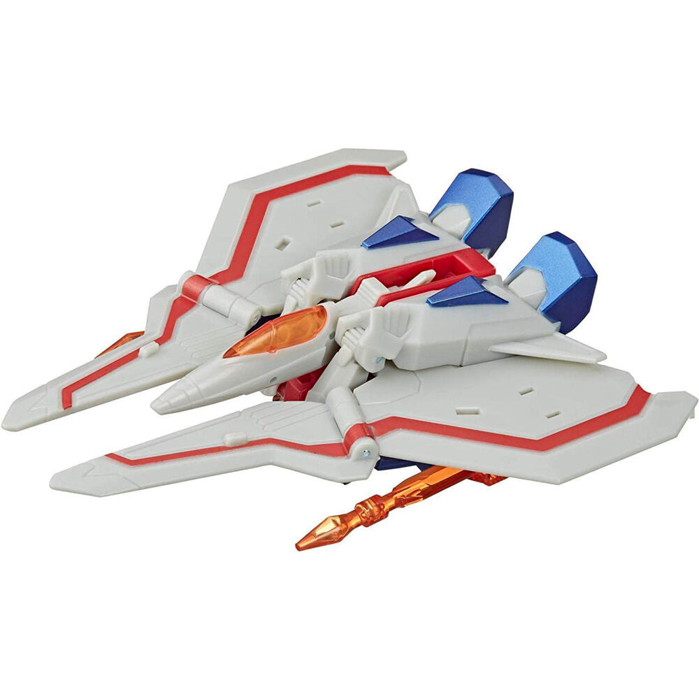 Image d'une figurine Cyberverse en pleine transformation vers son mode véhicule