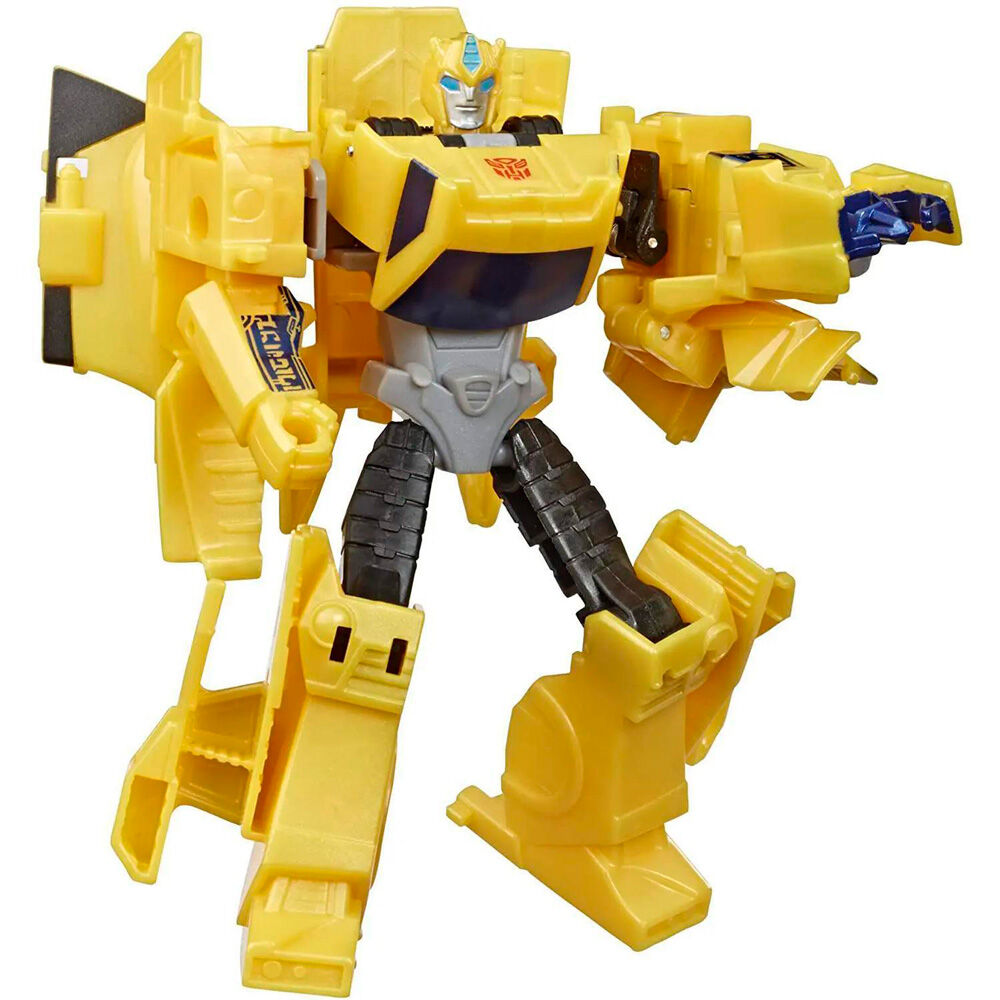 Transformers Cyberverse 12cm en position de combat sur un fond neutre