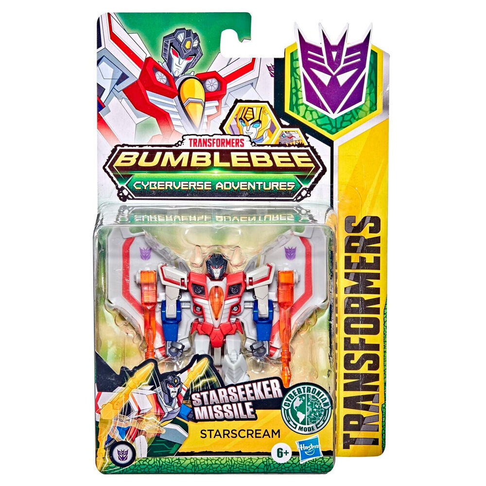 Ensemble de plusieurs figurines Transformers Cyberverse 12cm alignées côte à côte