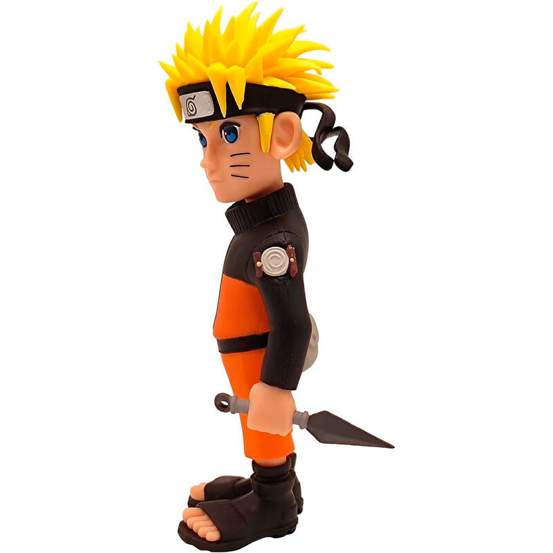 Gros plan sur le visage expressif de la figurine Naruto Shippuden MINIX en 12cm