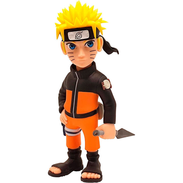 Profil gauche de la figurine Naruto Shippuden MINIX montrant la posture dynamique