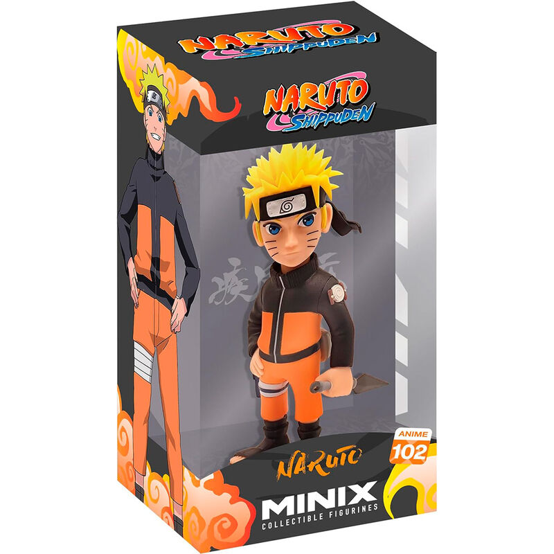 Figurine Naruto Shippuden MINIX 12cm vue de face avec détails précis du costume et visage