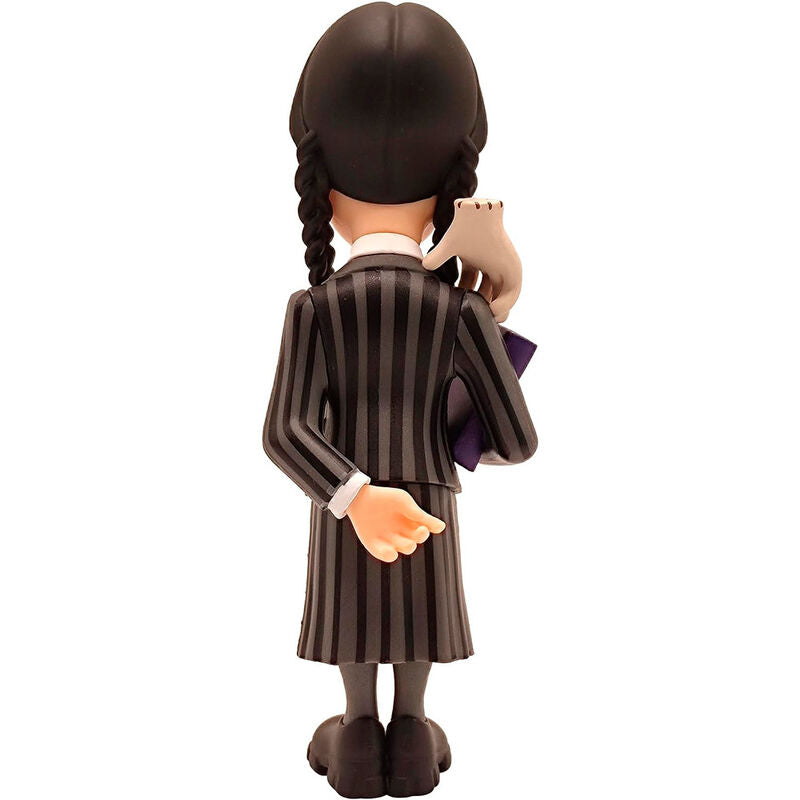 Figurine Minix de Wednesday montrant les expressions faciales caractéristiques