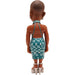 Vue arrière de la figurine Wednesday Bianca Minix 12cm illustrant la finition parfaite