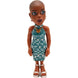 Zoom sur le visage expressif de la figurine Wednesday Bianca Minix 12cm