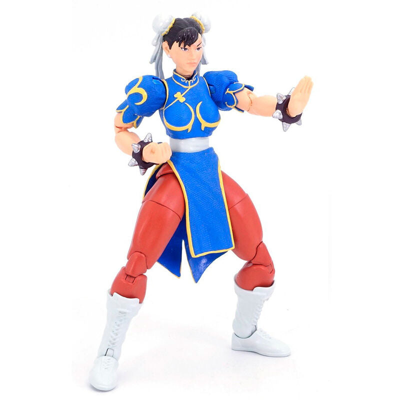 Accessoires et mains interchangeables de la figurine Chun-Li Street Fighter II JADA TOYS