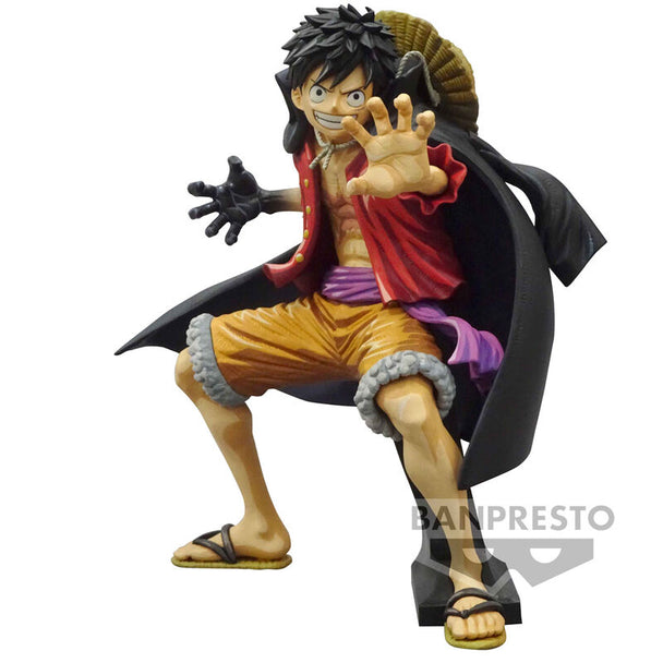 Figurine Monkey D Luffy Wanokuni II de 20cm vue de face avec détails précis