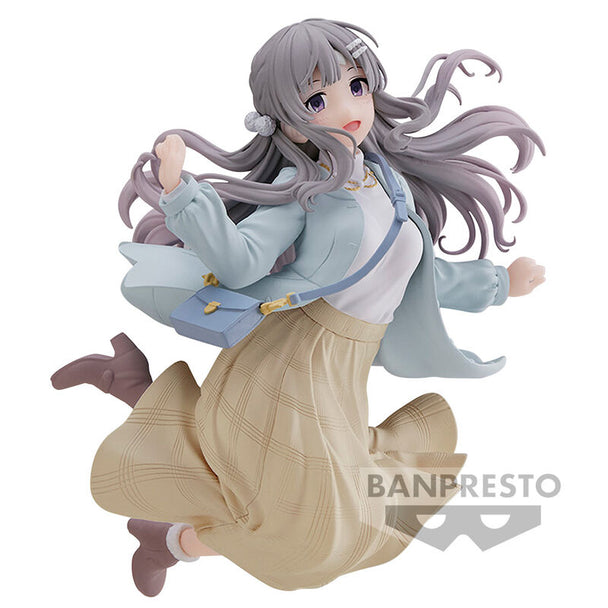 Vue frontale de la figurine Kiriko Yukoku de The Idolmaster Shiny Colors, hauteur 13 cm, détails précis