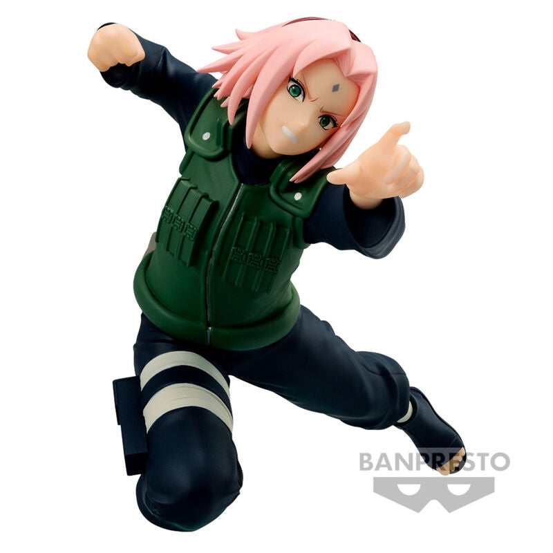 Figurine Haruno Sakura II de Naruto Shippuden en position dynamique, vue de face