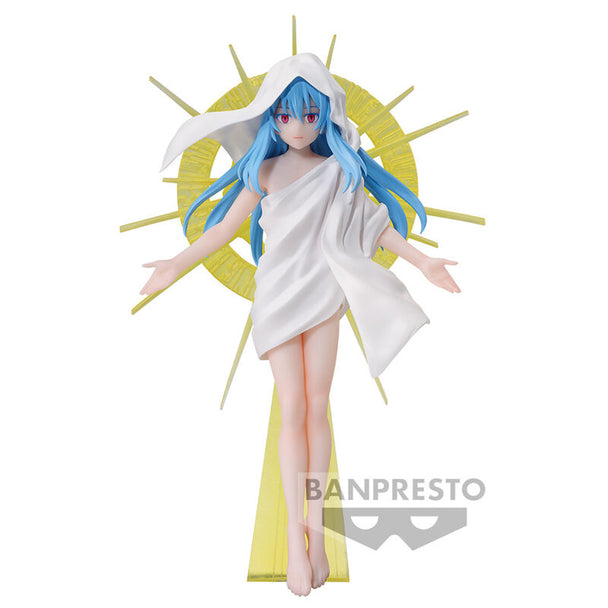 Figurine Rimuru 16cm de BANPRESTO vue de face avec détails précis et couleurs vives