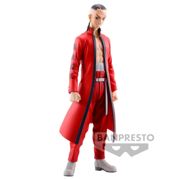 Figurine Kakucho Tokyo Revengers 18cm vue de face avec détails précis et couleurs vives