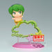 Profil latéral de la figurine Urusei Yatsura Ten Q Posket montrant les détails de la coiffure et du costume