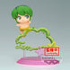 Profil latéral de la figurine Urusei Yatsura Ten Q Posket montrant les détails de la coiffure et du costume