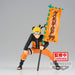 Profil gauche de la figurine Naruto Uzumaki Naruto Shippuden montrant l'expression déterminée