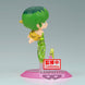 Vue rapprochée sur le visage expressif de la figurine Urusei Yatsura Ten Q Posket de 6 cm