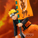 Vue arrière de la figurine Naruto Uzumaki mettant en avant les détails du manteau