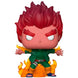 Zoom sur les détails de la figurine Funko POP de Might Guy, montrant son costume vert distinctif et son expression dynamique.