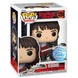 Vue détaillée de la figurine Funko POP Eddie Stranger Things en vinyle avec boîte fenêtre