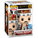 Figurine Funko POP de Freddie Mercury exclusive, 9 cm, présentée dans sa boîte vitrine transparente.