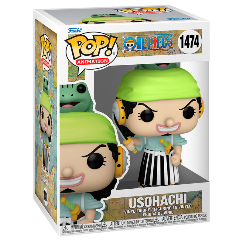 Figurine Funko POP Usohachi de One Piece en vinyle de 9 cm dans sa boîte vitrée collector
