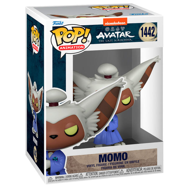 Figurine Funko POP Momo d'Avatar The Last Airbender en vinyle de 9 cm dans sa boîte vitrine