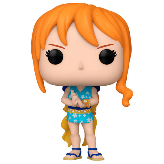 Vue rapprochée de la figurine Funko POP Onami avec détails précis du personnage de One Piece