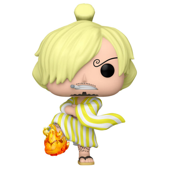 Boîte cadeau Funko POP contenant la figurine Sangoro de One Piece, idéale pour collectionneurs et fans.