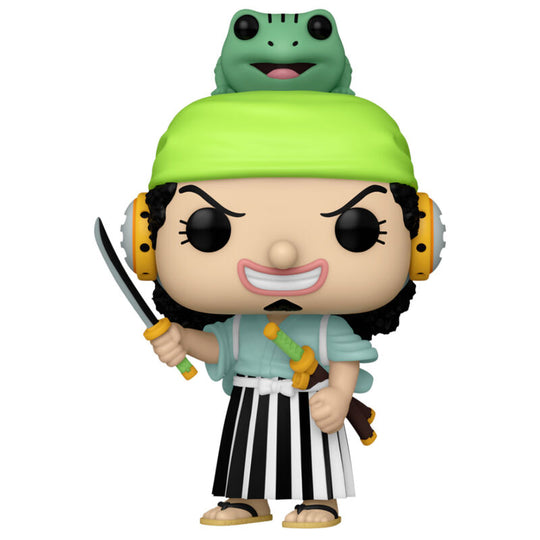 Vue rapprochée de la figurine Funko POP Usohachi montrant les détails précis et les couleurs vives