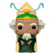 Vue rapprochée de la figurine POP King Bumi montrant les détails du visage et la posture dynamique dans son emballage officiel FUNKO