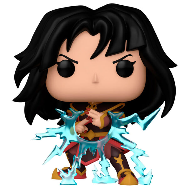 Vue rapprochée de la figurine Funko POP Azula avec détails précis et couleurs vives