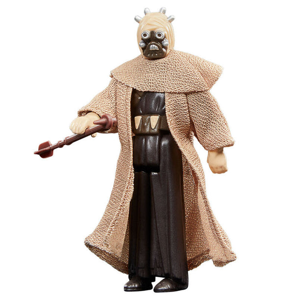 Détail de la tête de la figurine Tusken Warrior montrant les textures et finitions réalistes HASBRO