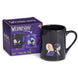 Mug thermochromique Wednesday vu de face avec image secrète révélée